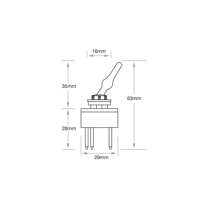 ELECTRICAL SWITCHES ON/OFF TOGGLE SWITCH LED AMBER