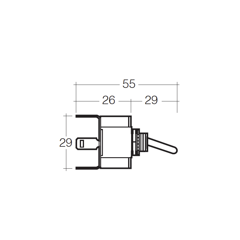 ELECTRICAL SWITCHES ON/OFF TOGGLE SWITCH HEAVY DUTY LED AMBER