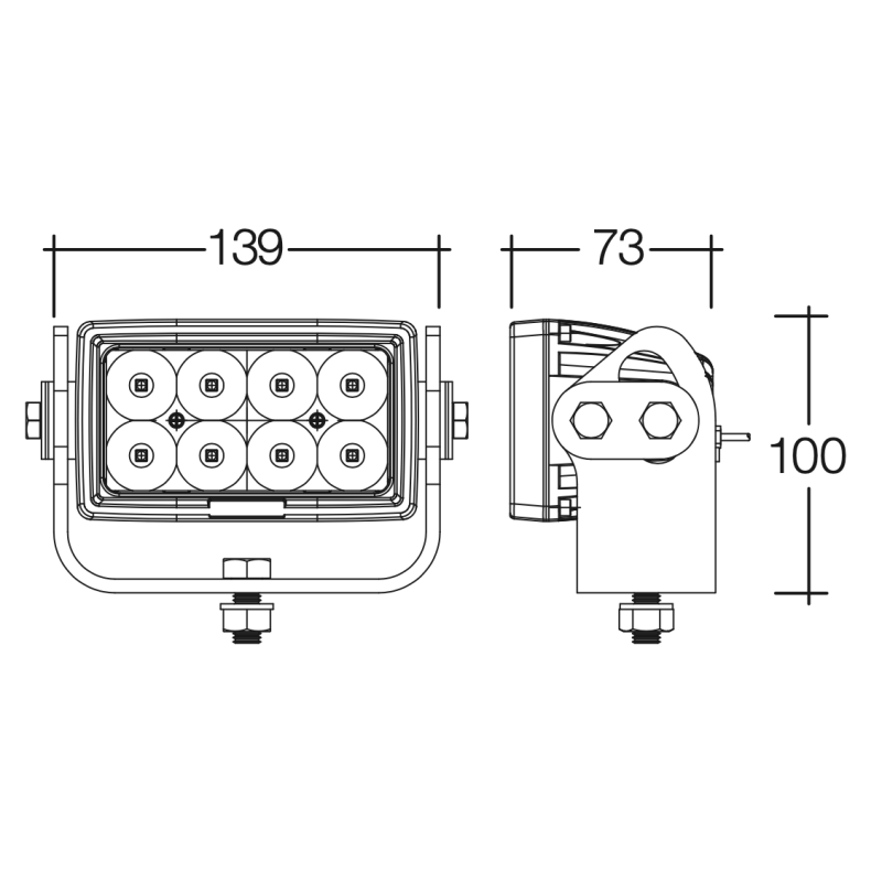 LIGHTING INDUSTRIAL STRENGTH LED FLOOD BEAM WORK LAMP 3600 LUMEN