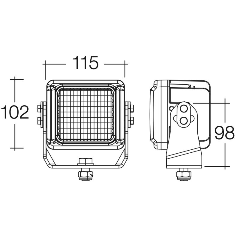 LIGHTING O.E.M LED LANGE RANGE BEAM WORK LAMP 6000 LUMEN