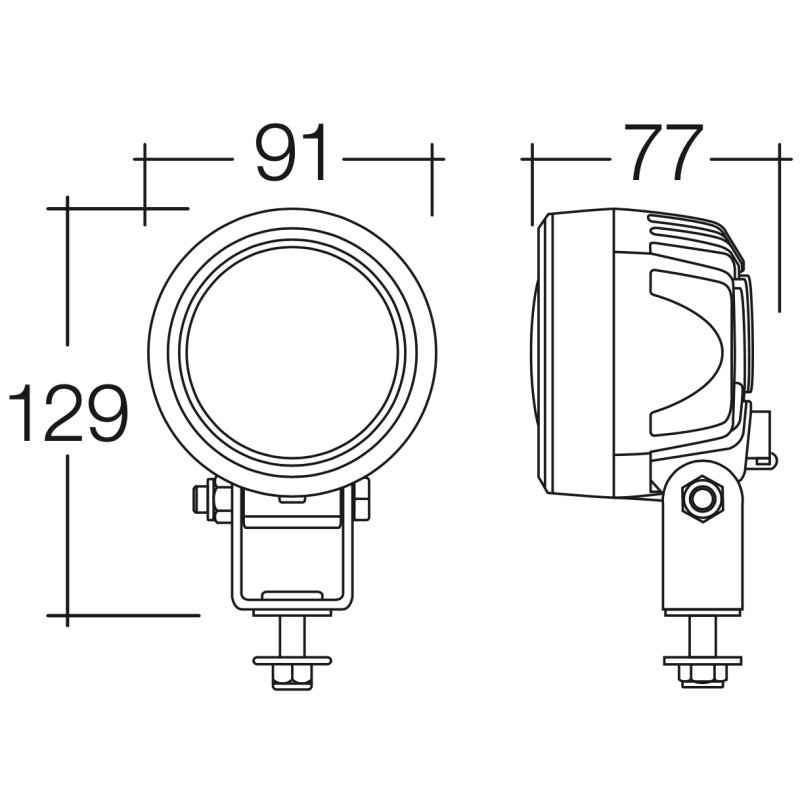 LIGHTING O.E.M LED LANGE FLOOD BEAM WORK LAMP 2400 LUMEN