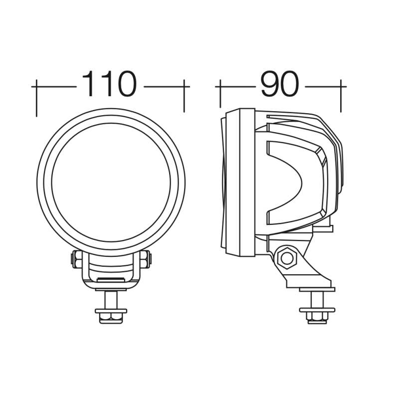 LIGHTING O.E.M LED LANGE FLOOD BEAM WORK LAMP 3000 LUMEN