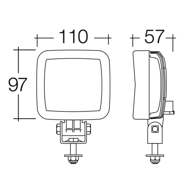 LIGHTING O.E.M LED LANGE FLOOD BEAM WORK LAMP 1800 LUMEN