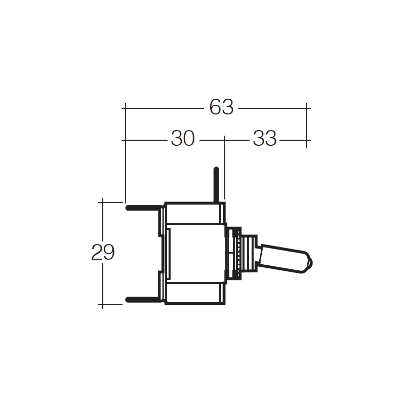 ELECTRICAL SWITCHES ON/OFF TOGGLE SWITCH LED BLUE