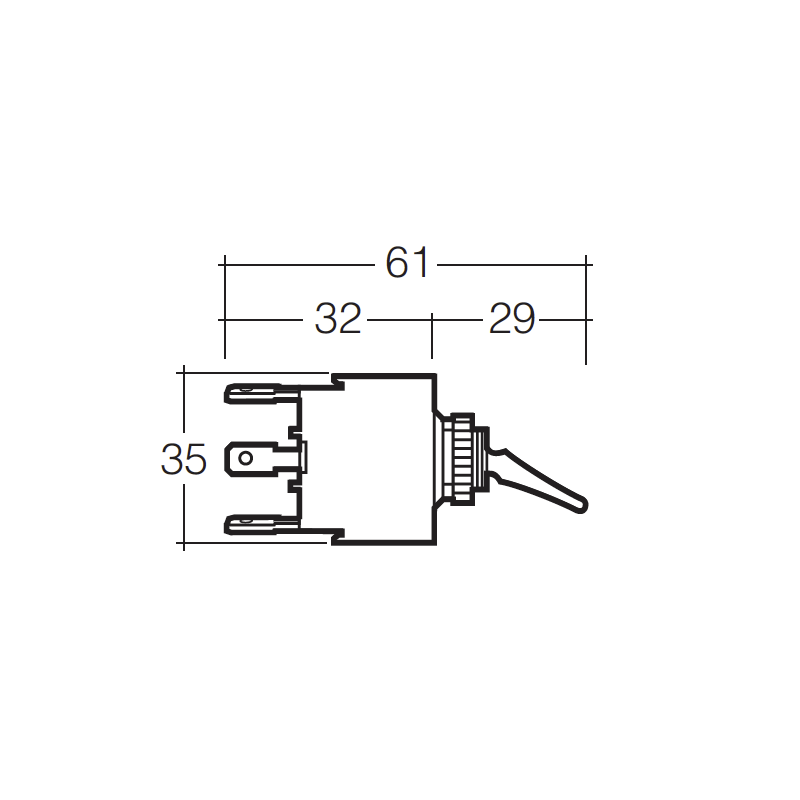 ELECTRICAL SWITCHES ON/OFF TOGGLE SWITCH LED RED