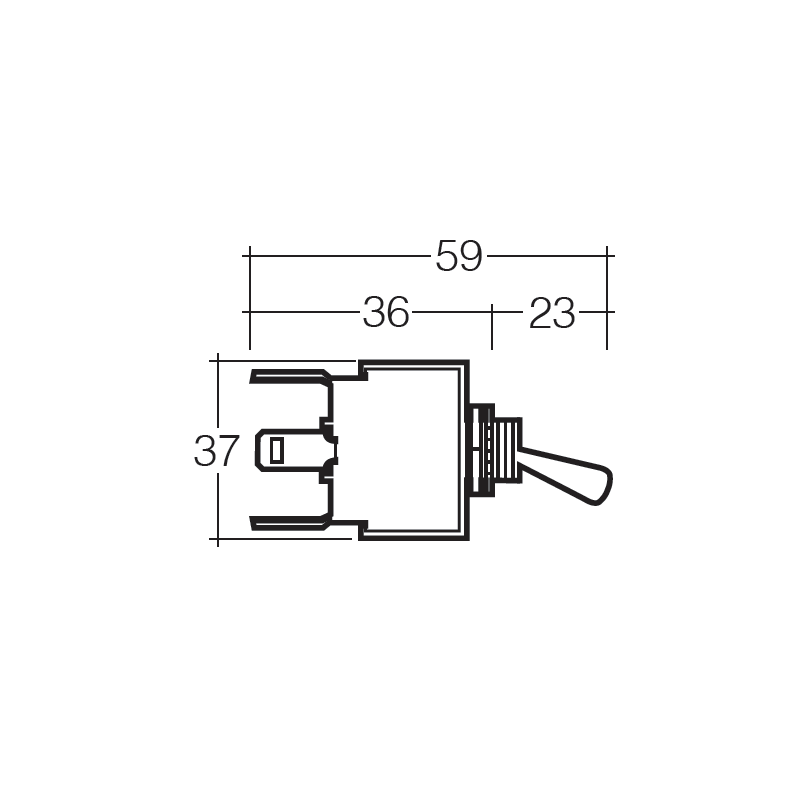 ELECTRICAL SWITCHES ON/OFF TOGGLE SWITCH