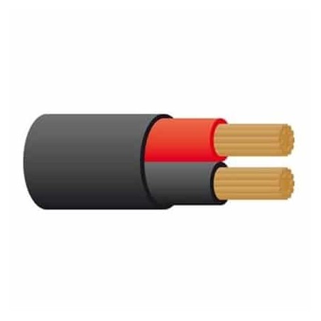 BATTERY CABLE RED/BLACK 8 B & S TWIN SHEATH  50M