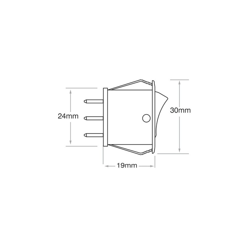 ELECTRICAL SWITCHES  ROCKER OFF-ON SWITCH LED BLUE