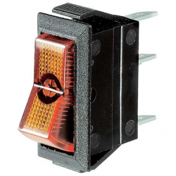 ELECTRICAL SWITCHES  ROCKER OFF-ON SWITCH LED AMBER
