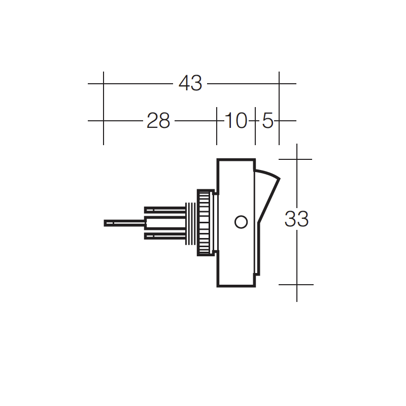ELECTRICAL SWITCHES  ROCKER OFF-ON SWITCH LED AMBER