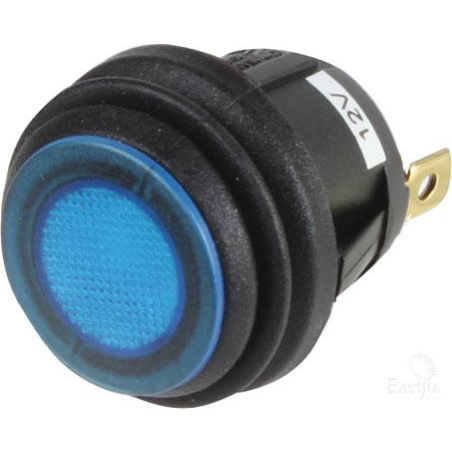 ELECTRICAL SWITCHES  ROCKER OFF-ON SWITCH LED BLUE