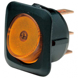 ELECTRICAL SWITCHES  ROCKER OFF-ON SWITCH LED AMBER