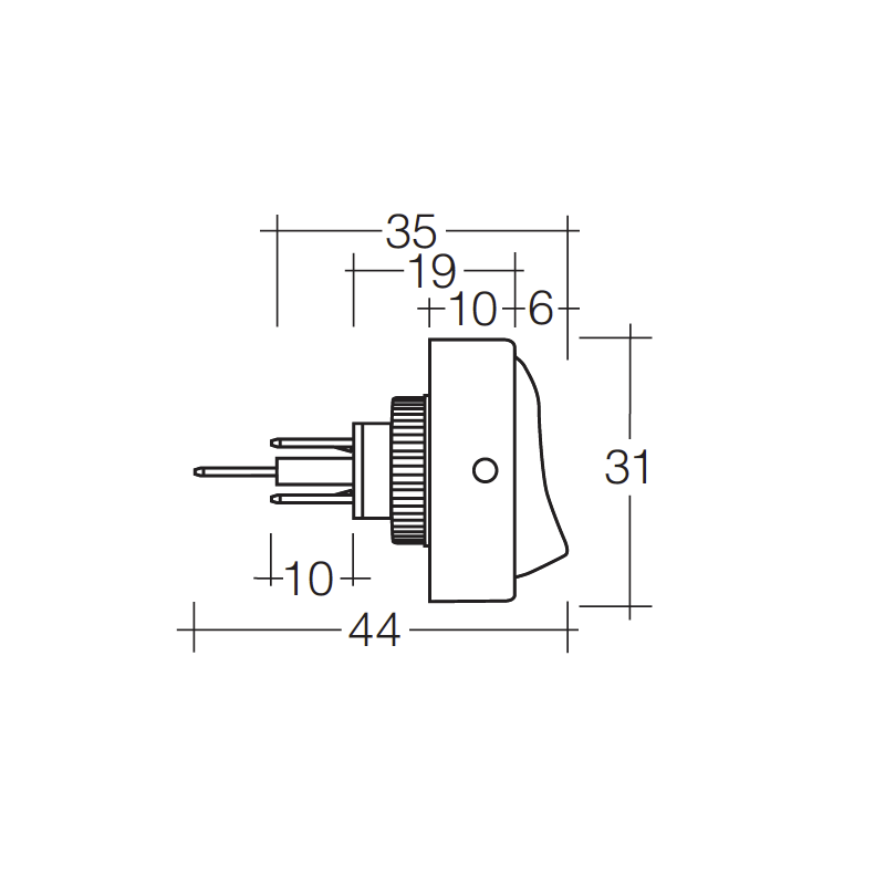 ELECTRICAL SWITCHES  ROCKER OFF-ON SWITCH