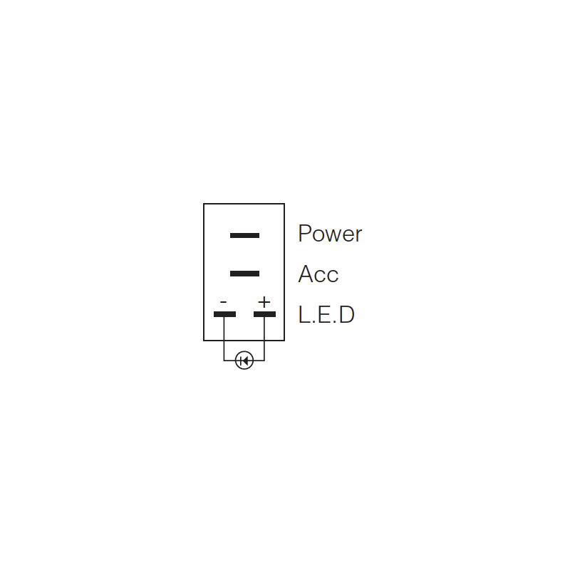 ELECTRICAL SWITCHES  ROCKER OFF-ON SWITCH LED RED