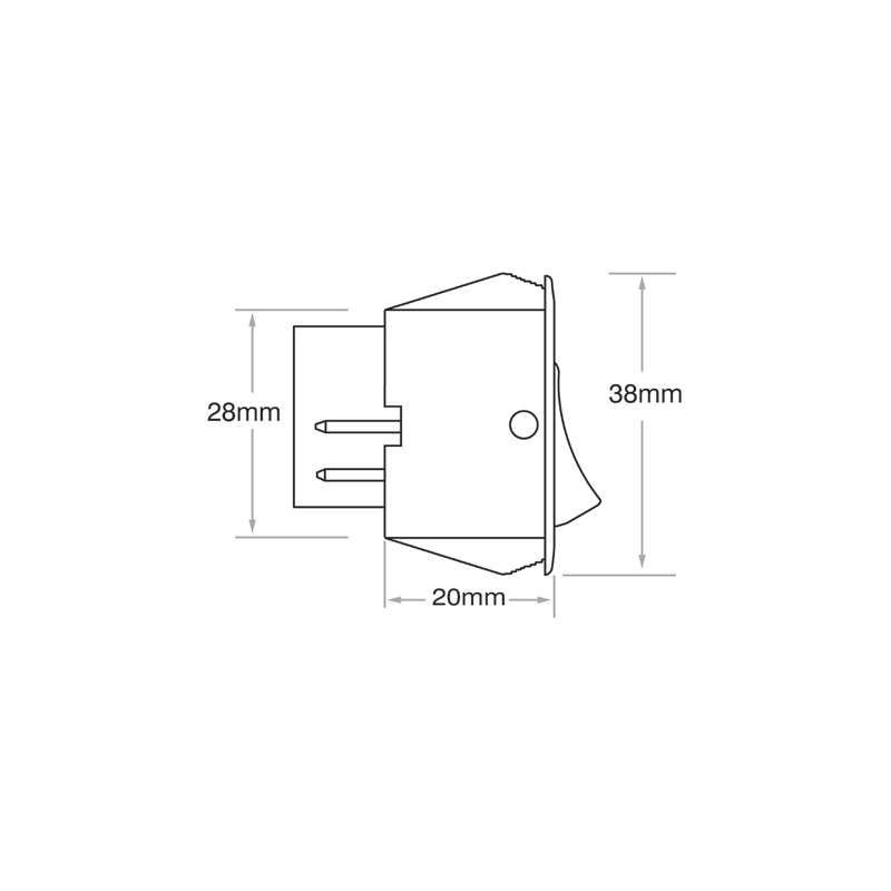 ELECTRICAL SWITCHES ROCKER OFF-ON SWITCH MINI