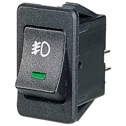 ELECTRICAL SWITCHES  ROCKER OFF-ON SWITCH LED GREEN FOG LIGHT