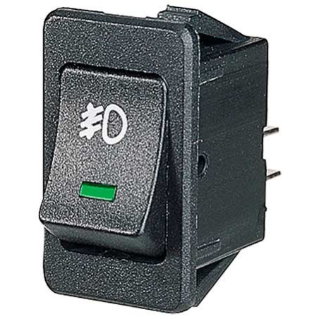 ELECTRICAL SWITCHES  ROCKER OFF-ON SWITCH LED GREEN FOG LIGHT