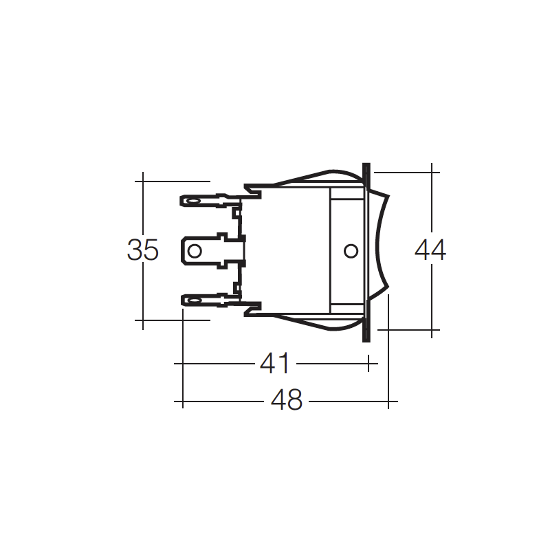 ELECTRICAL SWITCHES  ROCKER ON/ON/OFF SWITCH HEAVY DUTY
