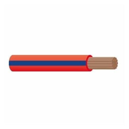 WIRE 3MM SINGLE CORE WITH TRACER CABLE- RED/BLUE 30M