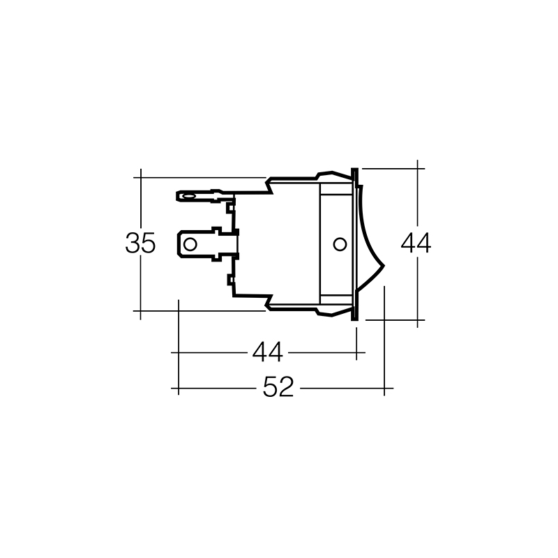 ELECTRICAL SWITCHES  ROCKER OFF-ON-ON SWITCH