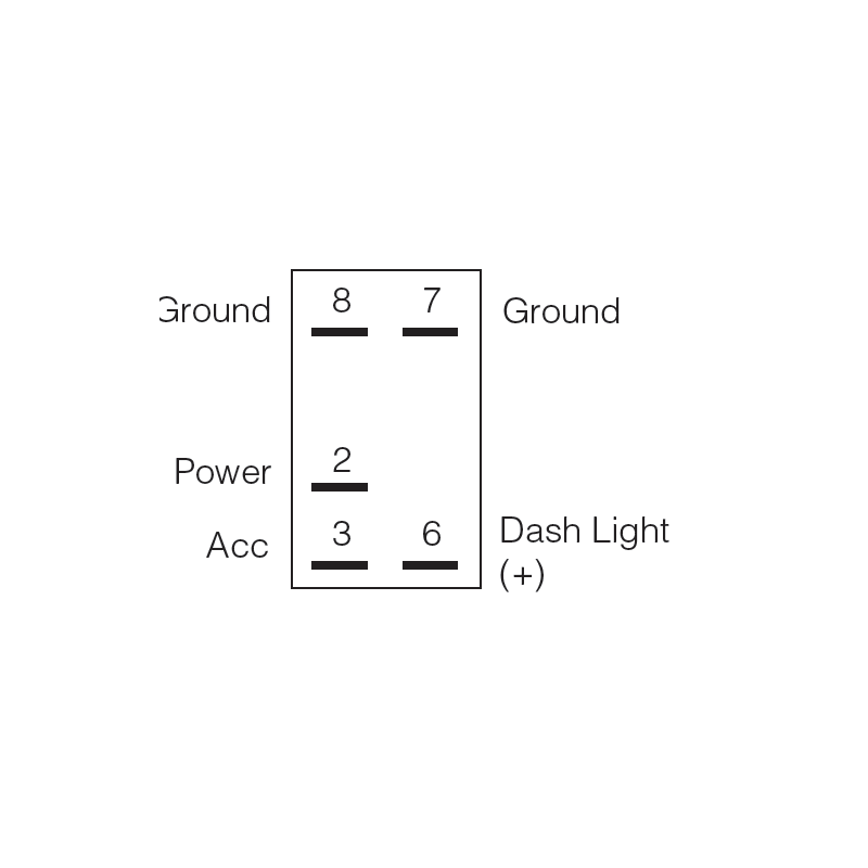 ELECTRICAL SWITCHES  ROCKER SWITCH ON-OFF  LED BLUE
