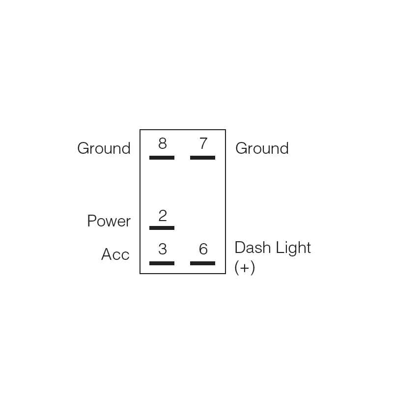 ELECTRICAL SWITCHES  ROCKER SWITCH ON-OFF  LED BLUE LIGHTS ROOF