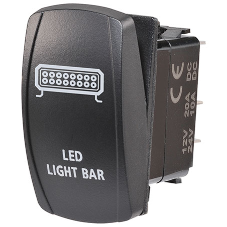 ELECTRICAL SWITCHES  ROCKER ON-OFF  SWITCH LED BLUE BAR LIGHTS