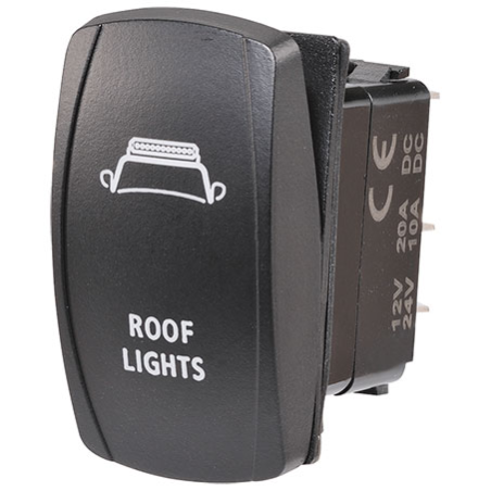 ELECTRICAL SWITCHES  ROCKER ON-OFF  SWITCH LED BLUE ROOF LIGHTS