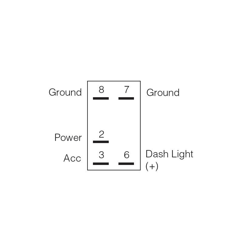 ELECTRICAL SWITCHES  ROCKER ON-OFF  SWITCH LED BLUE BACKUP LIGHTS