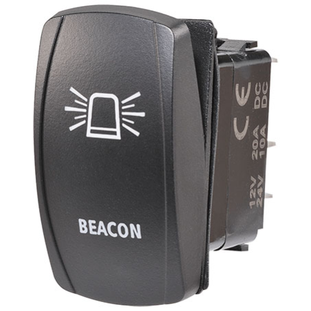 ELECTRICAL SWITCHES  ROCKER ON-OFF  SWITCH LED BLUE BEACON