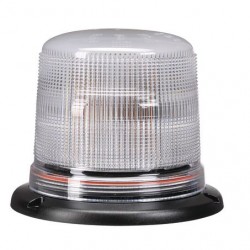 LIGHTING LED CLEAR LENS STROBE/ROTATOR AMBER 12-24 VOLT PERMANENT MOUNT