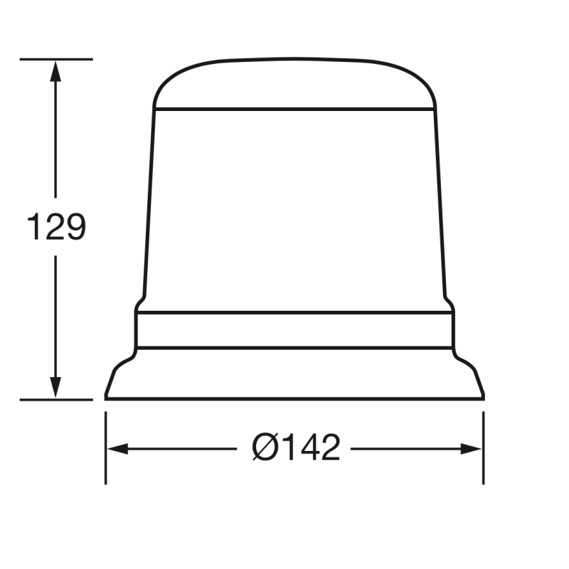 LIGHTING LED CLASS 2 STROBE/ROTATOR AMBER 12-24 VOLT PERMANENT MOUNT
