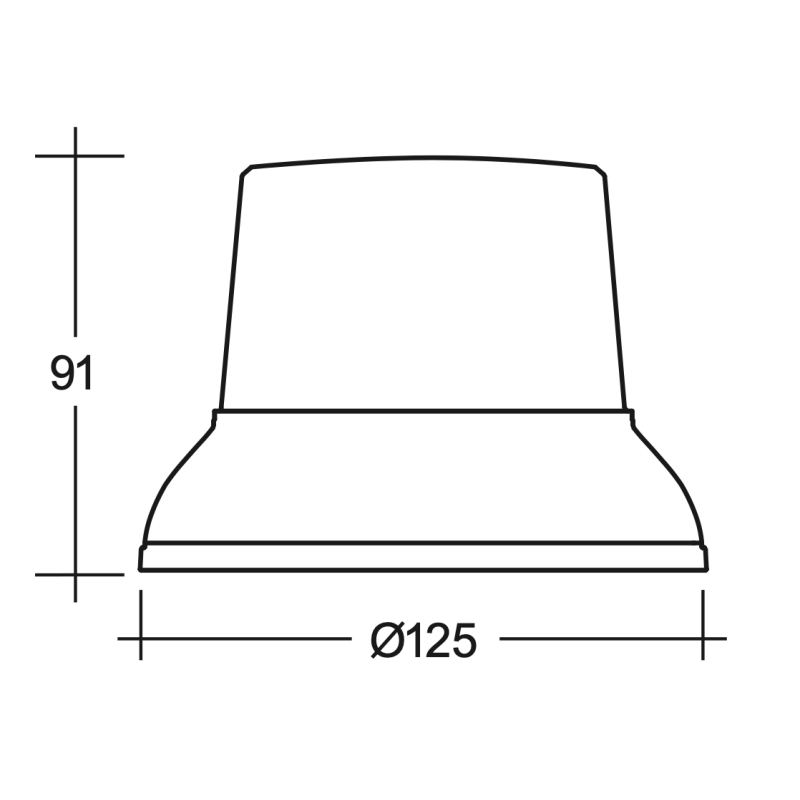 LIGHTING LED GEOMAX BEACON AMBER 9-80 VOLT CLASS 1 PERMANENT MOUNT