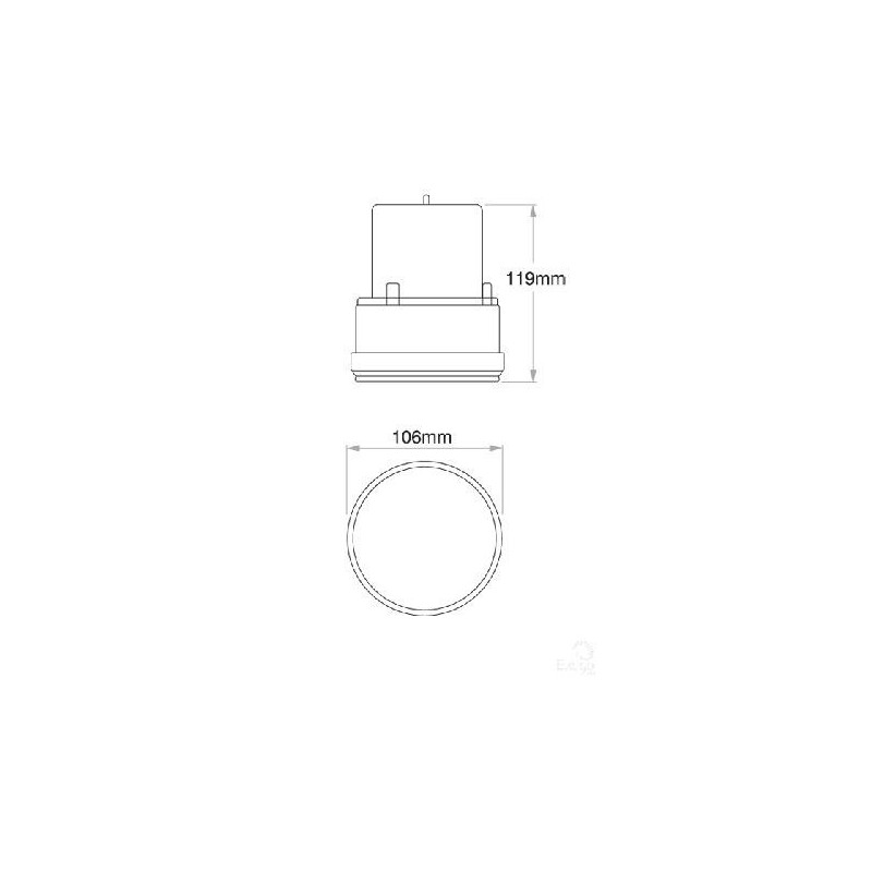 LIGHTING BATTERY OPERATED LED BEACON AMBER  MAGNETIC MOUNT
