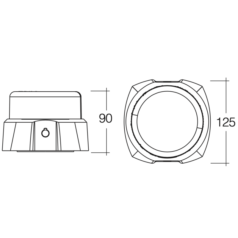 LIGHTING BATTERY OPERATED LED BEACON AMBER 120KM RATING MAGNETIC MOUNT