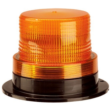 LIGHTING SINGLE FLASH STROBE AMBER 12-48 VOLTS PERMANENT MOUNT