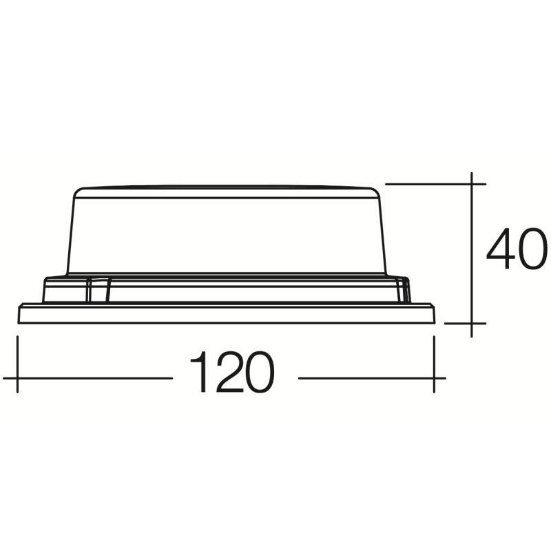 LIGHTING LOW PROFILE STROB 10-110V GUARDIAN LED STROBE(A)