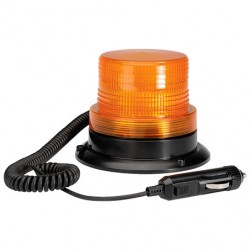 LIGHTING SINGLE FLASH BEACON/ STROBE AMBER 12-48 VOLTS MAGNETIC MOUNT