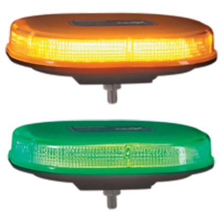 LIGHTING AMBER-GREEN L.E.D LIGHT BOX CLEAR LENS 12-48 VOLTS BOLT MOUNT