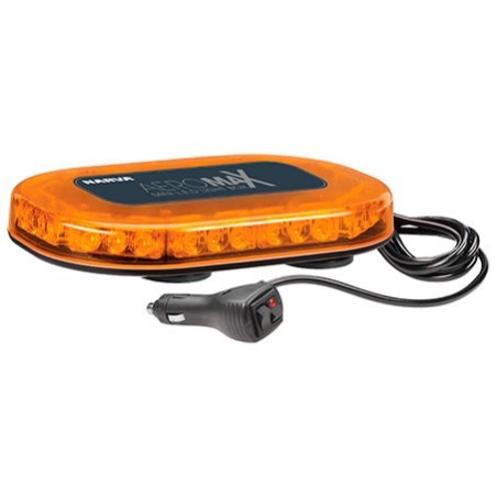 LIGHTING AMBER L.E.D LIGHT BOX AMBER LENS 12-24 VOLTS MAGNETIC MOUNT