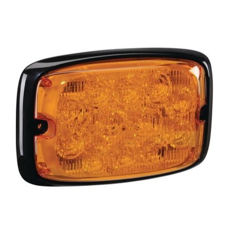 LIGHTING 8 X 1WATT 16 FLASH PATTERN LED MULTIPLE SURFACE STROBE AMBER FLASH MOUNT 11-30 VOLT