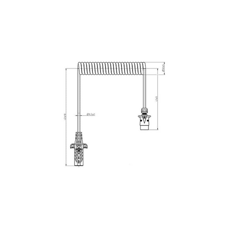SUZI COIL SAE/EURO TO DIN SHORT TAIL