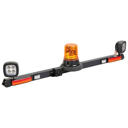 LIGHTING MINE BAR AMBER HALOGEN BEACON WITH LED WORK LAMPS STIR REVERSE ALARM