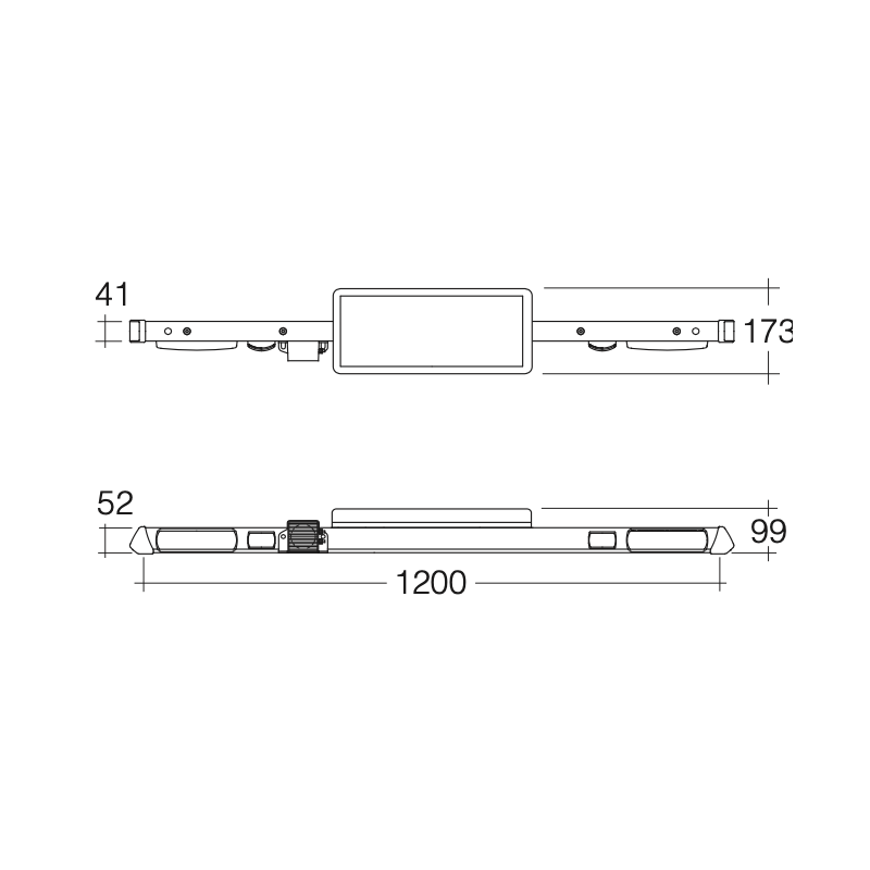 LIGHTING MINE BAR AMBER LED LIGHT BOX STIR REVERSE ALARM