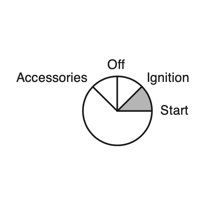ELECTRICAL IGNITION SWITCH 25 AMP RATING OFF-ON-START