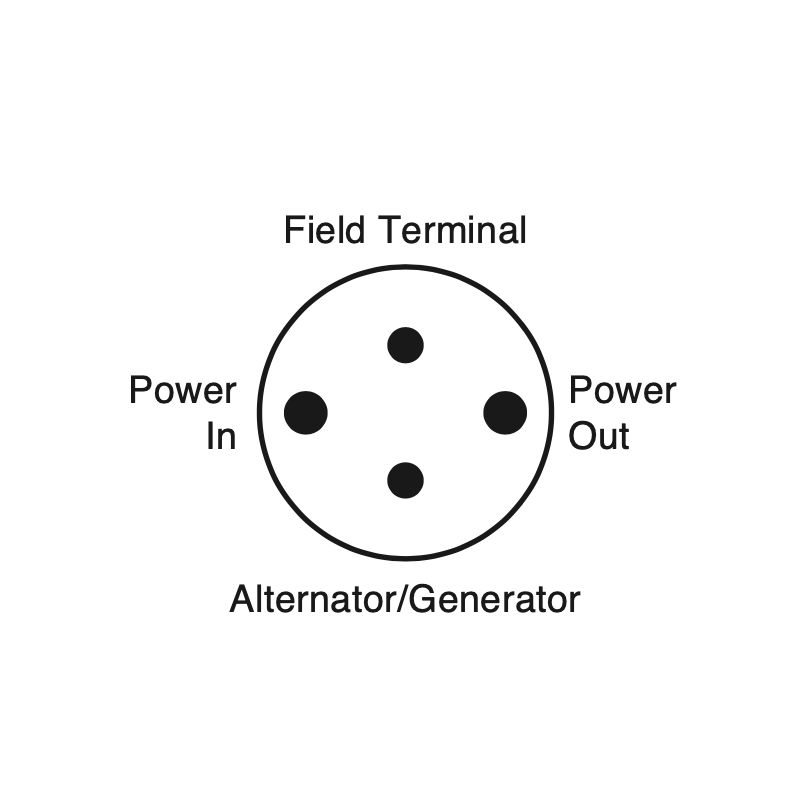 BATTERY ISOLATOR ON-OFF SWITCH LEVER TYPE WITH INDEXING POST AND FIELD CIRCUIT