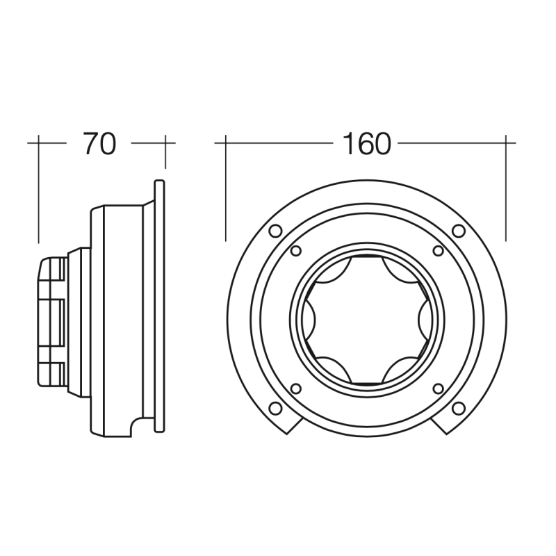 BATTERY ISOLATOR SWITCH ON-OFF-ON ROTARY STYLE