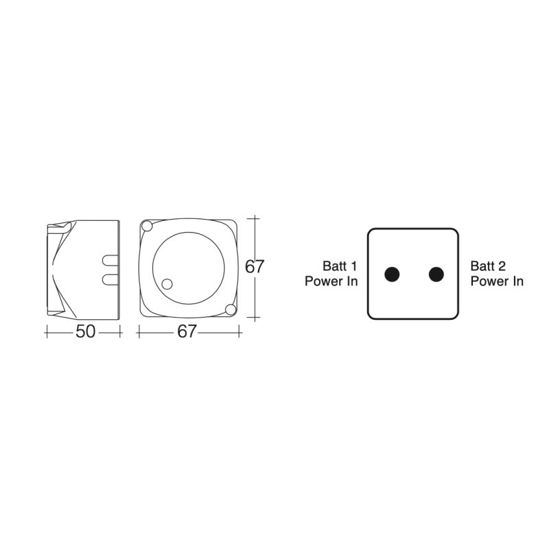 BATTERY VOLTAGE SENSITIVE RELAY 12 VOLT 140 AMP