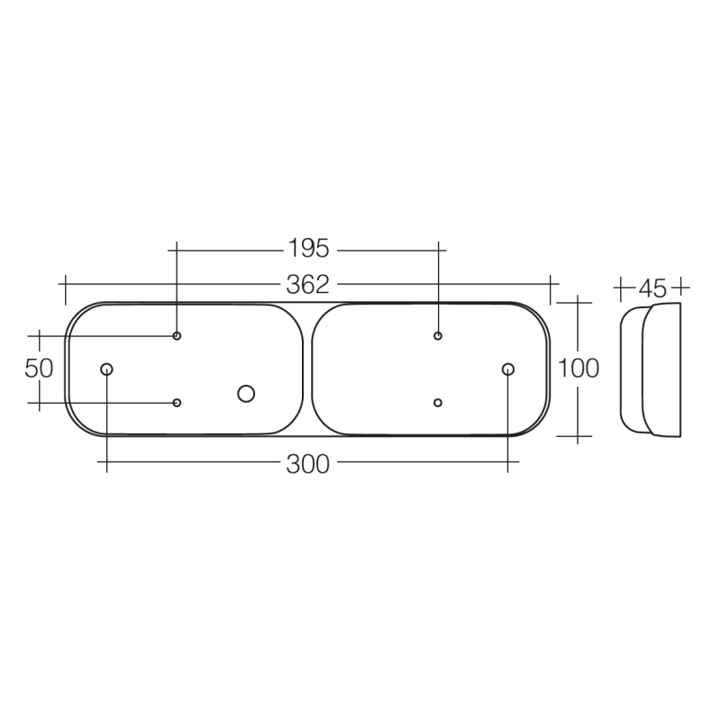 COMBINATION/TAIL STOP/TAIL/INDICATOR LIGHT LED 9 TO 33V