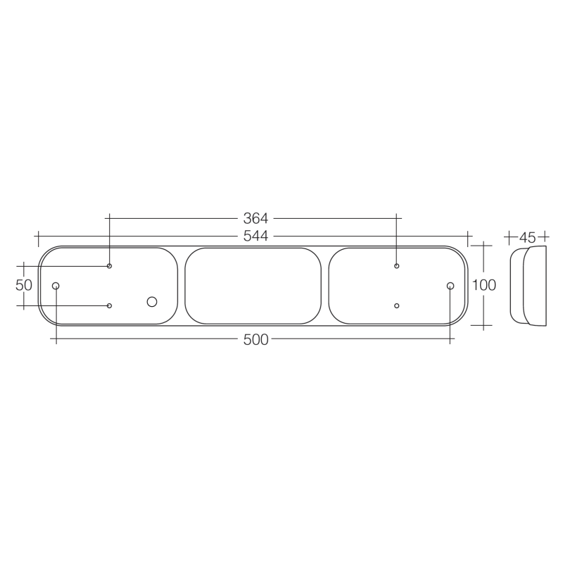 COMBINATION/TAIL STOP/TAIL/INDICATOR/REVERSE LIGHT LED 9 TO 33V
